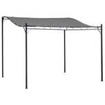 Outsunny Pavilion Cort Foisor 3x3m pentru Gradina sau Terasa, Nou