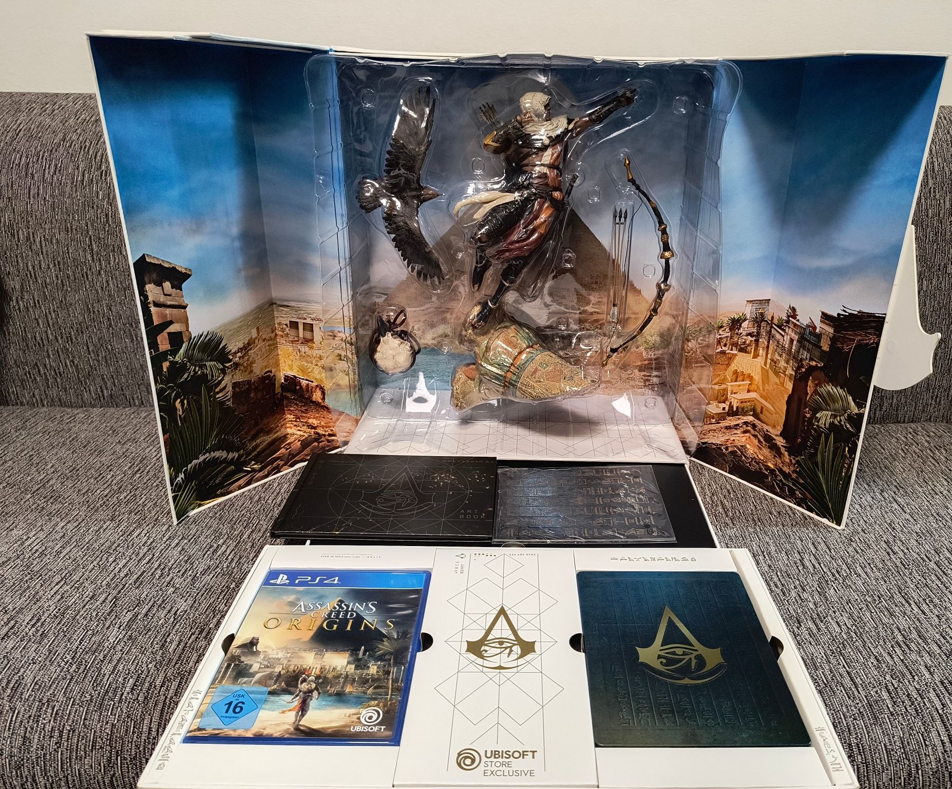 Assassins creed Origins, down of the Creed Collectors edition PS4
