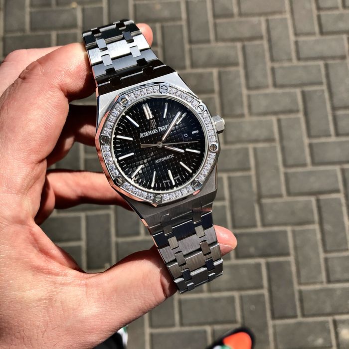 ceas ap royal oak black dial 41,mm