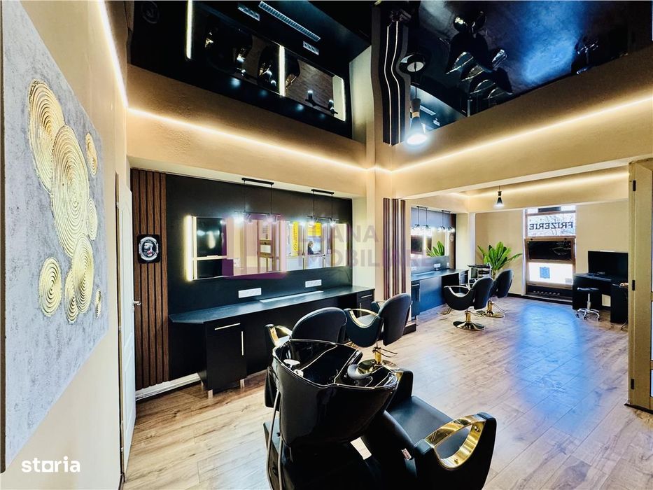 Frizerie de inchiriat | 4 posturi de lucru | 54 mp | Soseaua Alba Iuli