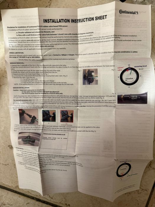 TPMS датчици 315MHz VDO / CONTINENTAL SE10006 - американски автомобили