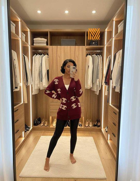 Cardigan dama tricot