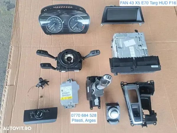 Bmw X5 E70 X6 E71 ceasuri bord spira volan bloc lumini modul airbag display 8.8" cd player schimbator viteze