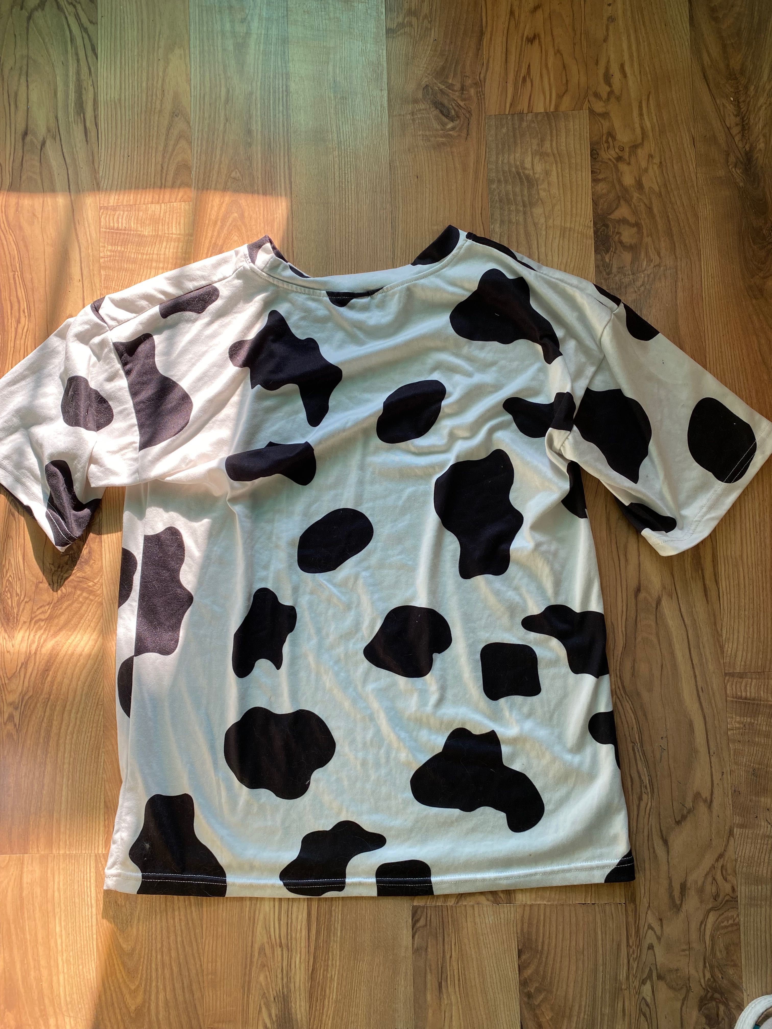 Дамска тениска с принт на крава