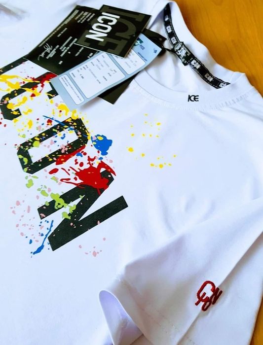 Tricouri bumbac new model import Italia, alb imaculat