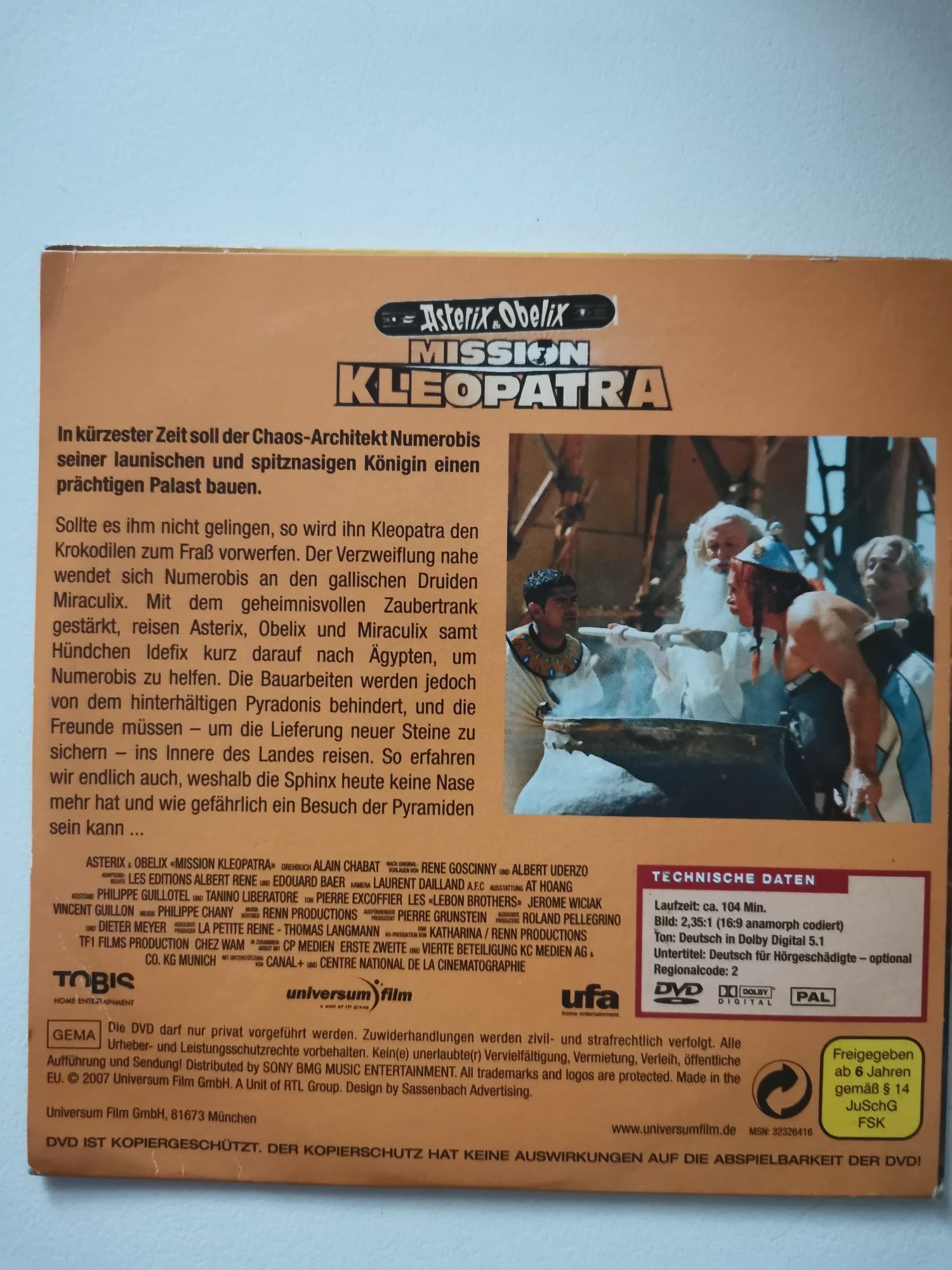 Asterix und Obelix Mission Kleopatra диск на немски