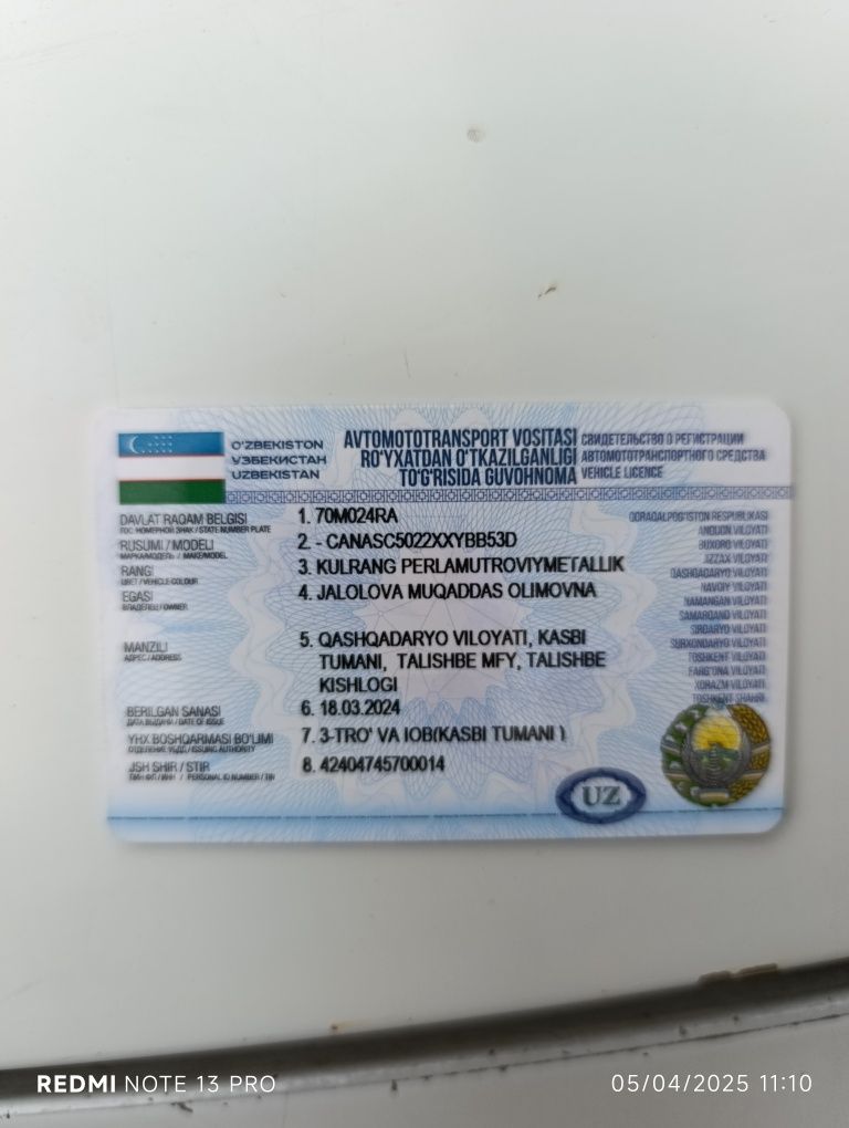 Xitoy labo 2007 yil damas mator karobka quyilgan