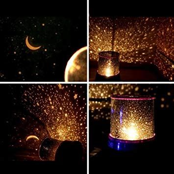 Магическа детска лампа "Нощно небе" - светещи звезди, нощна лампа