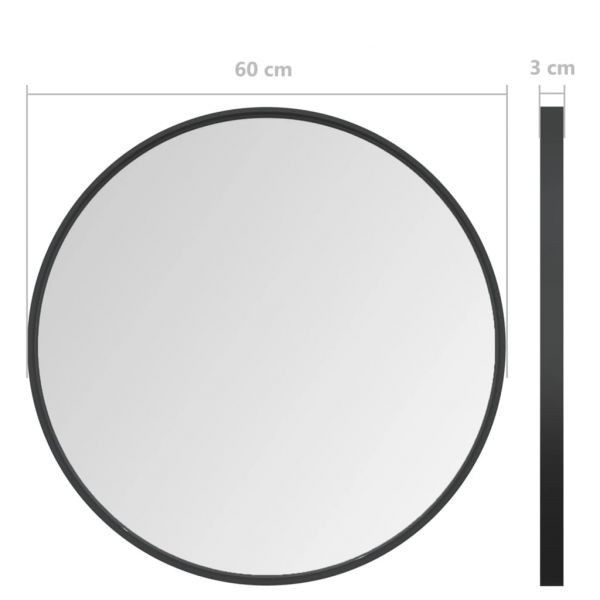 Oglinda rotunda 60cm vidaxl