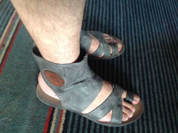 Мужские летние римские сандали