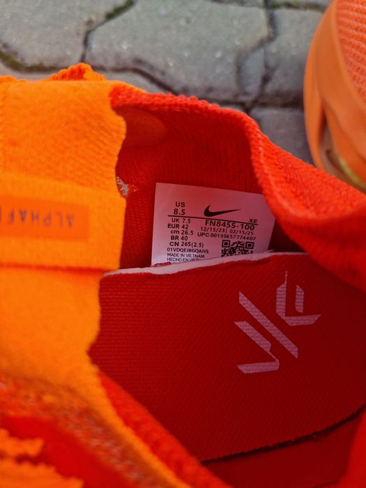 Adidaşi Nike ZoomX Alphafly Next% 2  Orange
