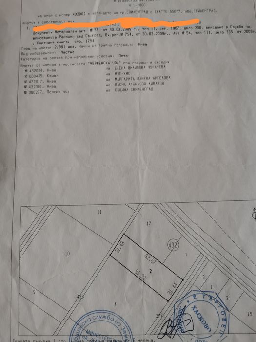 Земеделска земя подходяща за герме