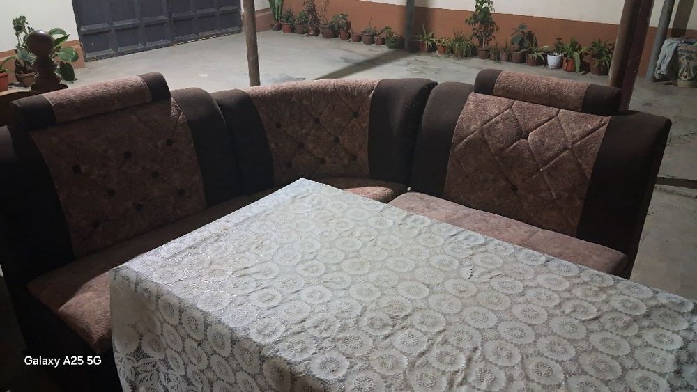 Кухонный уголок с тумбами