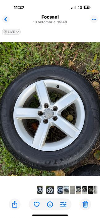 Jante Audi 17’  3 bucati uzura normala