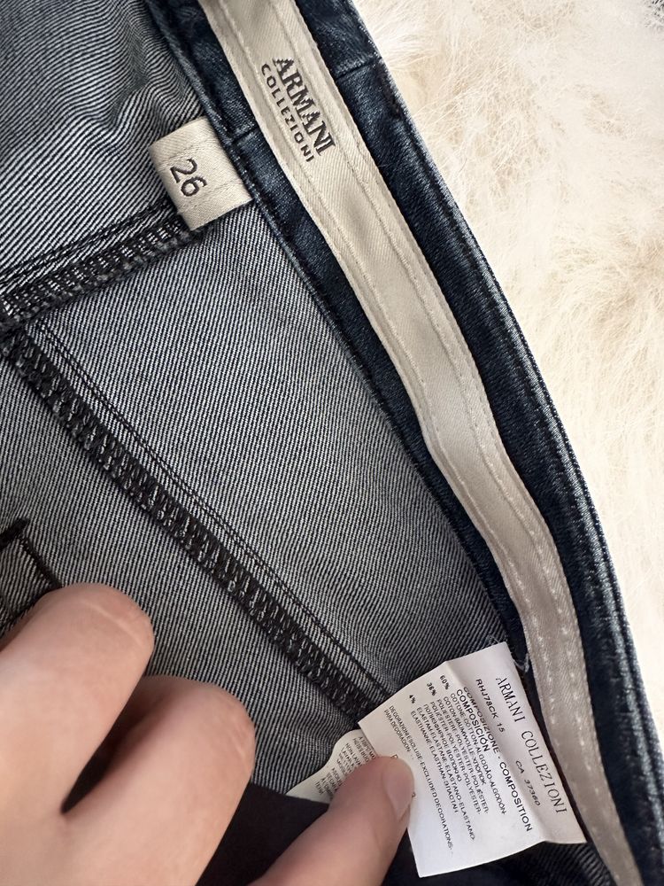 Дънки Guess със змийски принт Armani Collezioni