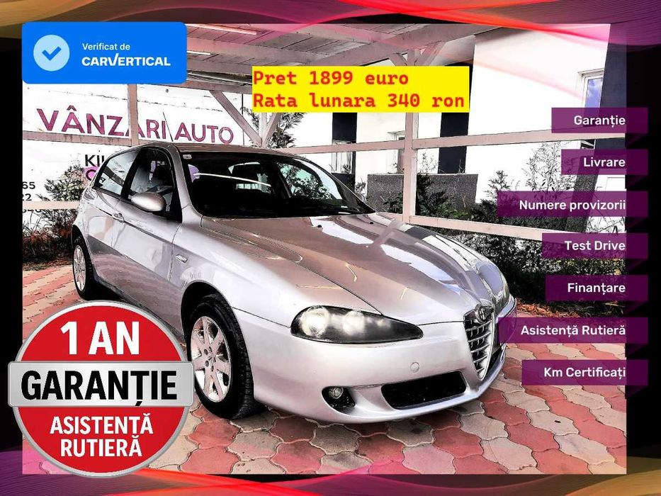 Alfa Romeo 147 SELECTIVE /1.9 DIESEL/Revizie ulei + Garantie 12 luni
