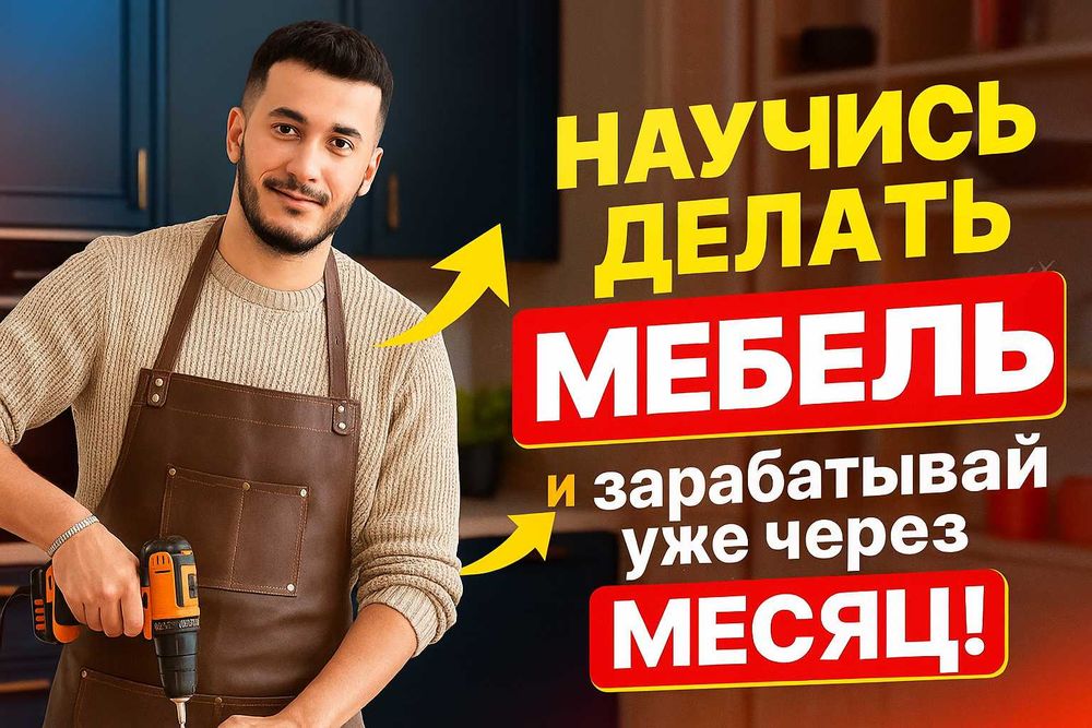 Курс «МЕБЕЛЬЩИК С НУЛЯ» — офлайн-обучение в Астане