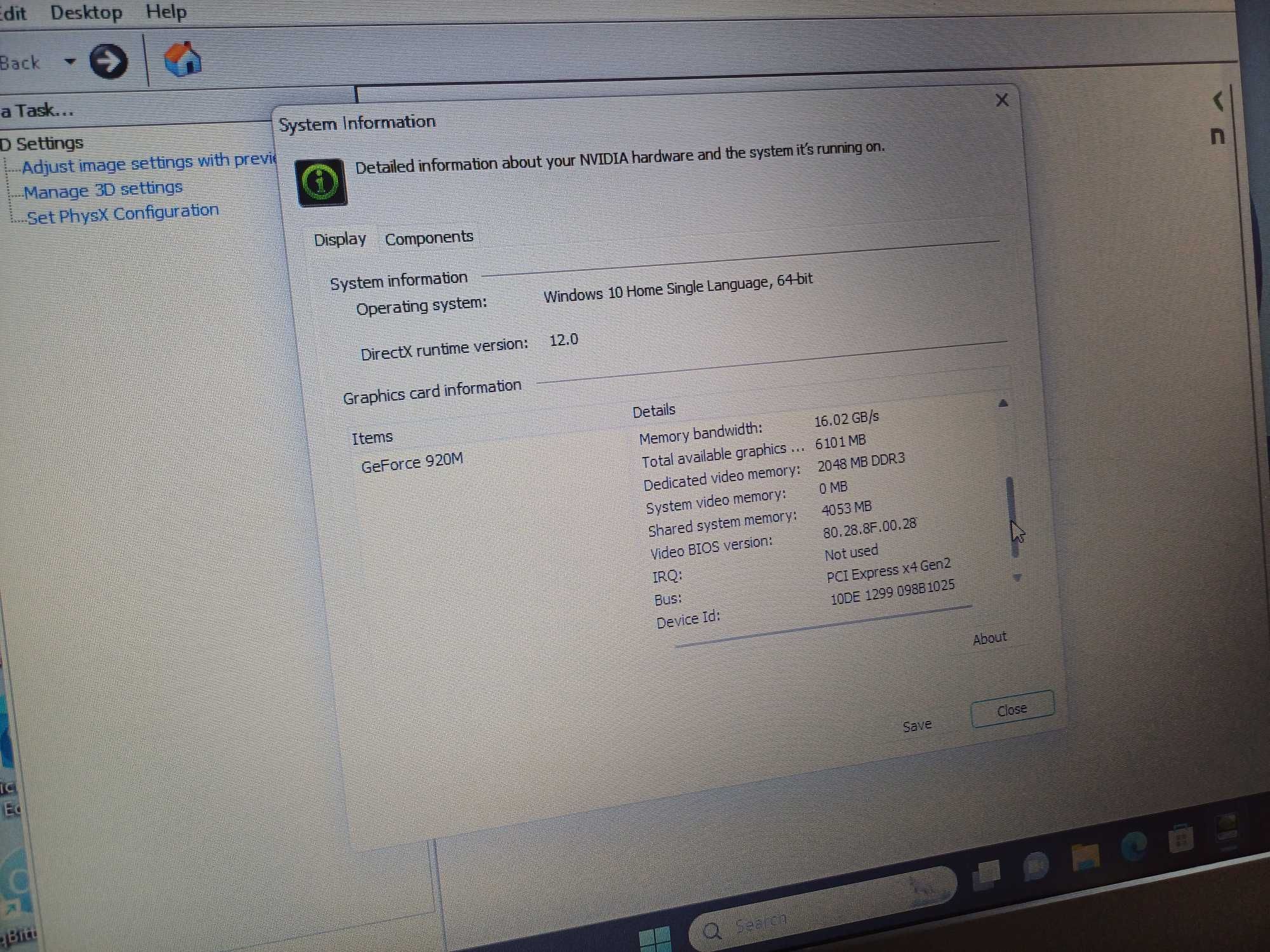 15.6'HD Acer Core™i5-5th/Nvidia 920M - 2GB/8GB Ram/1TB HDD Sata
