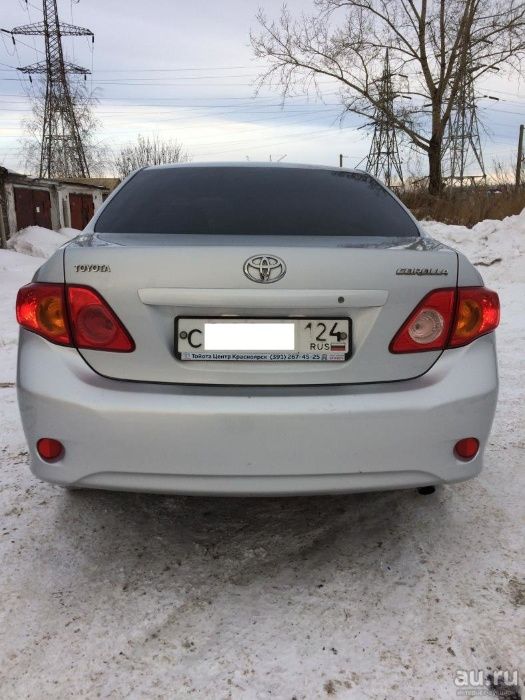 Катафот на задний бампер Toyota Corolla 08-10/ Тойота Королла 08-10