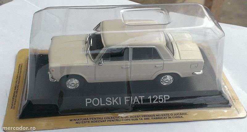 Macheta Fiat 125P Polski - DeAgostini Masini de legenda 1/43