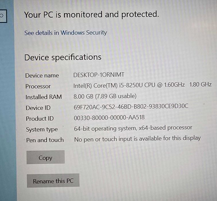 Продавам лаптоп HP ProBook 450 G5 – 550 лв