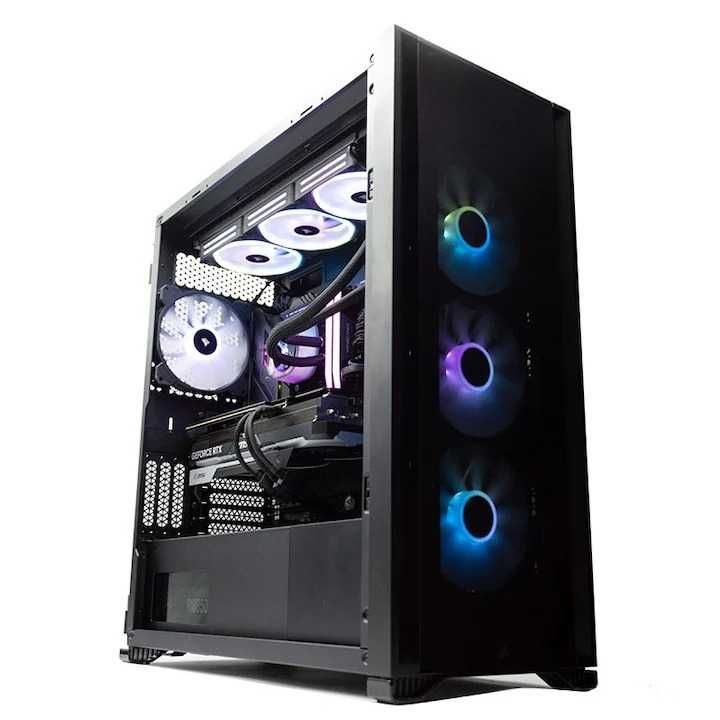 Компютър PcCom iCUE, Intel® i7-13700KF, 32GB DDR5, 2TB SSD, RTX 4080