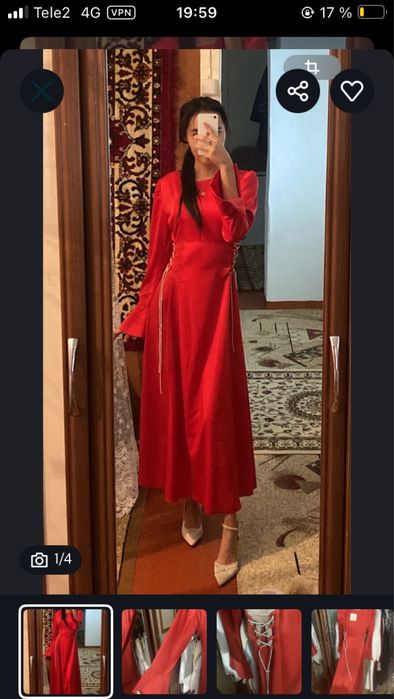 Платье красная продается