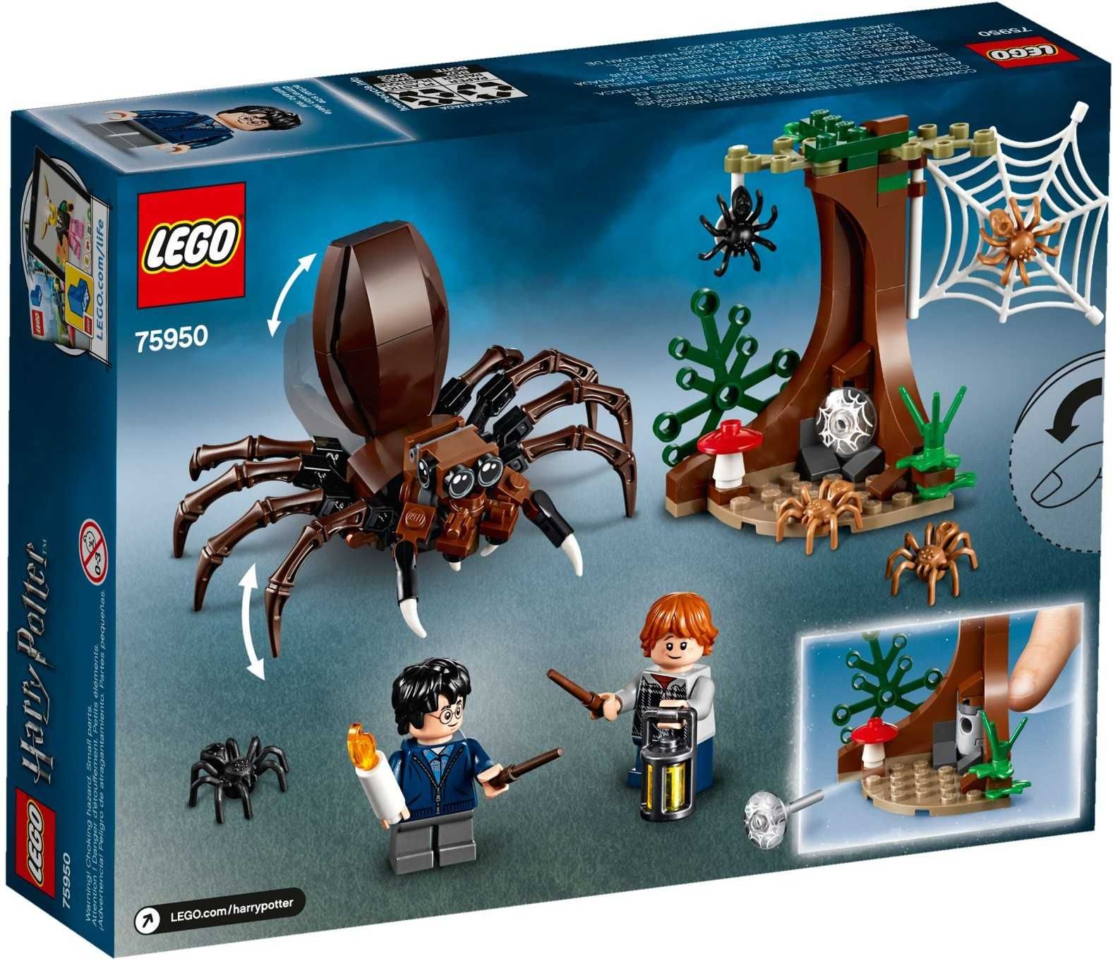 Lego Harry Potter 75950 – Cuibul paianjenului Aragog - NOU sigilat