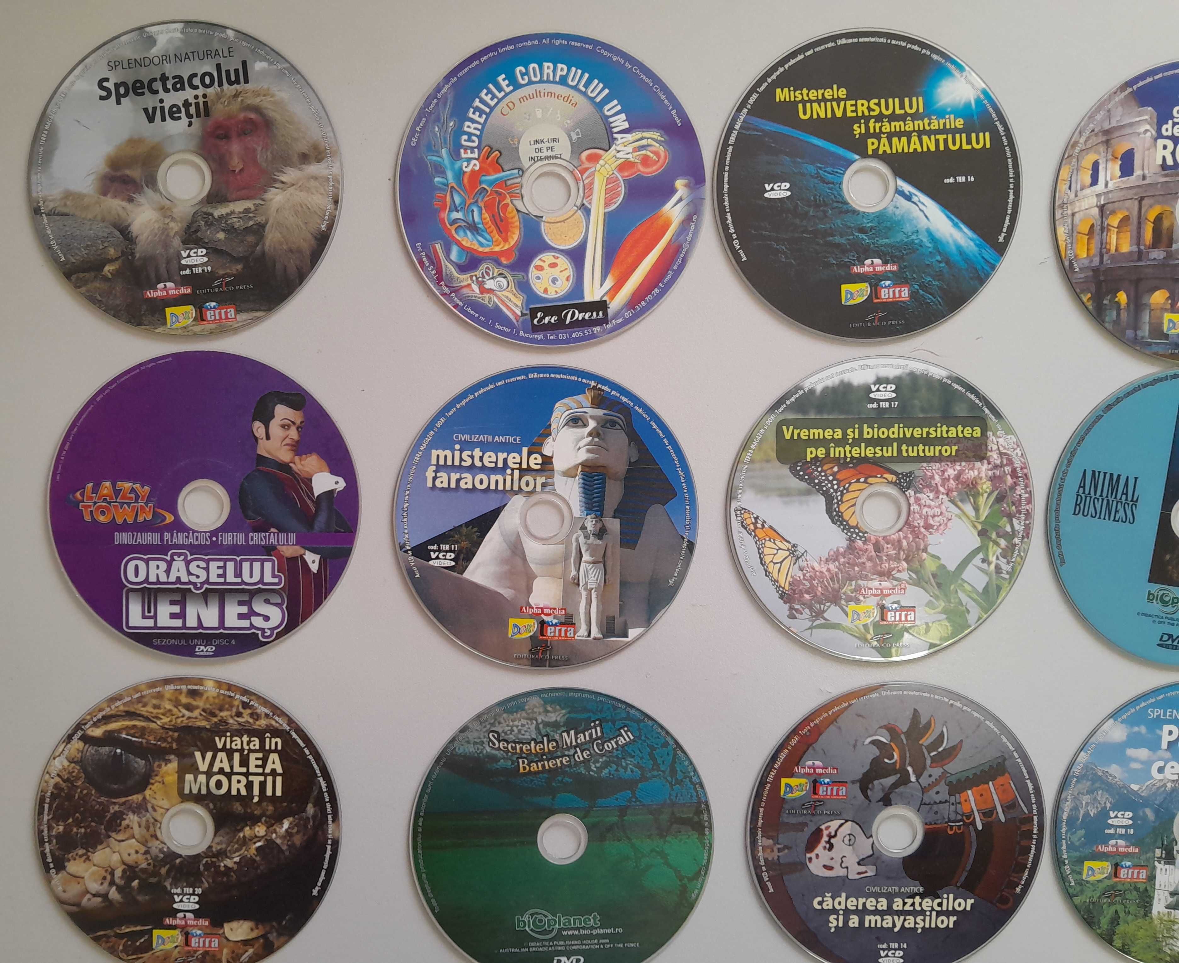 Colectie de 14 DVD-uri si Video CD-uri educative