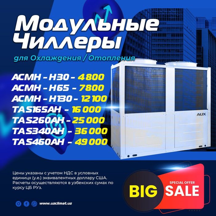 Чиллеры модульные AUX