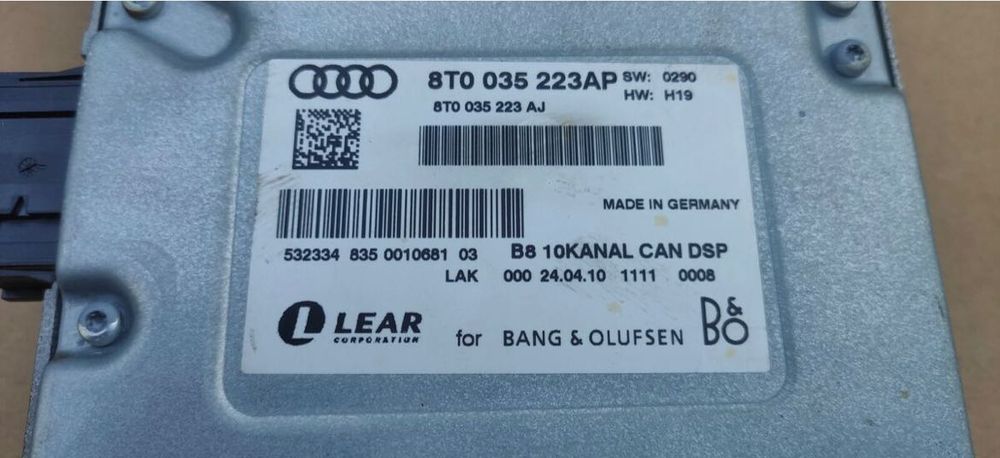 Sistem audio Audi A4 B8 Bangolufsen
