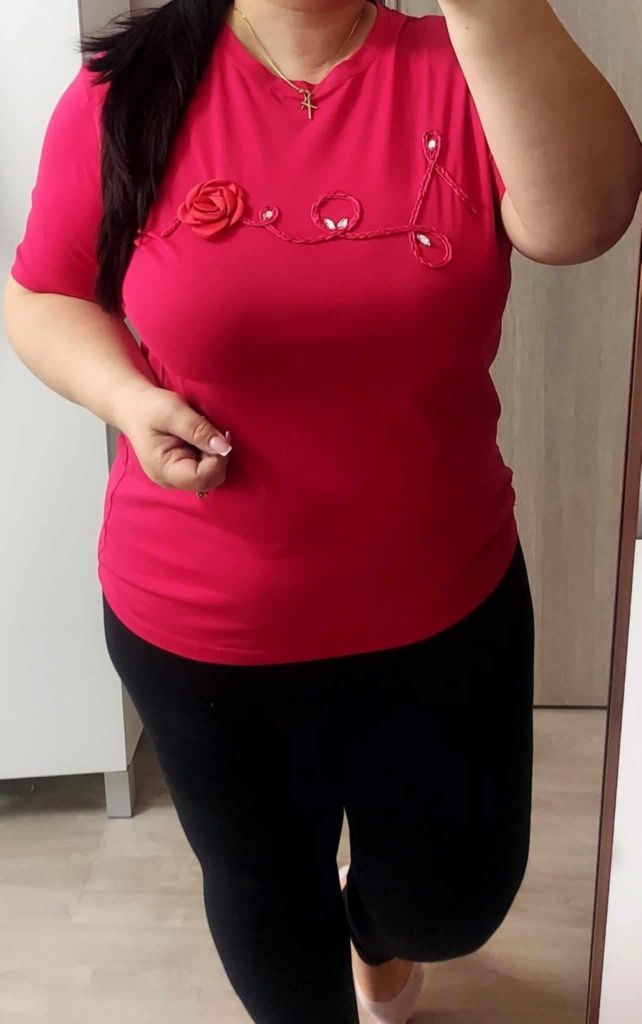 Tricou dama cu floare