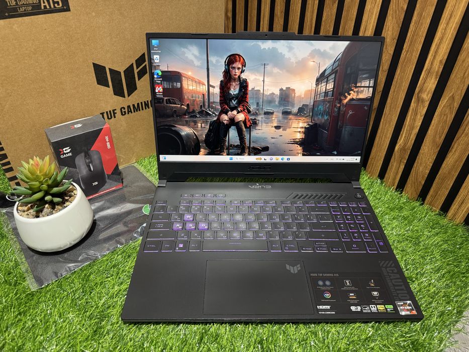 Игровой Ноутбук Asus Tuf Gaming A15 Ryzen7-7735HS/RTX4050/Ram16/SSD512