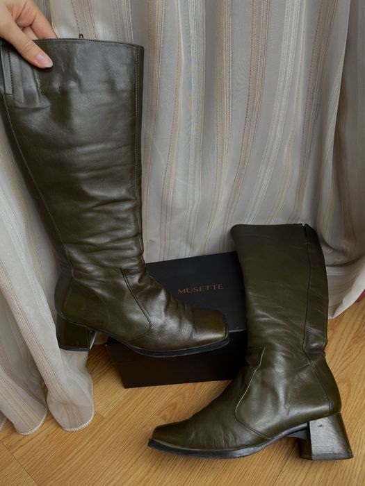 Cizme din piele naturala blanite