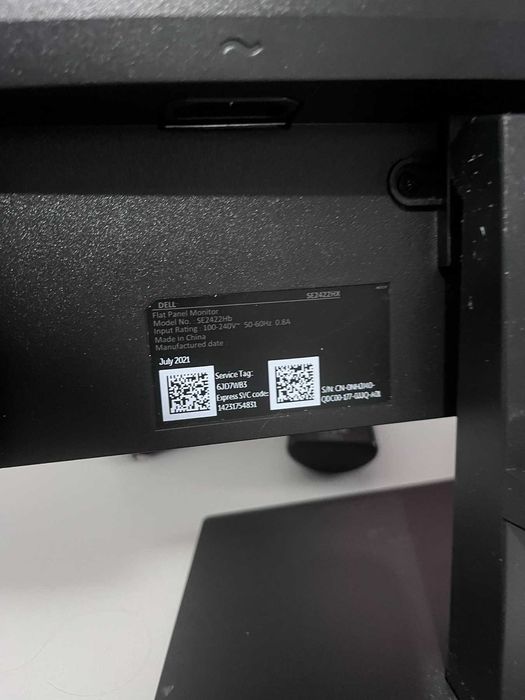 Mонитор LED Dell 23.8'' Full HD 75Hz AMD FreeSync HDMI VGA SE2422HX