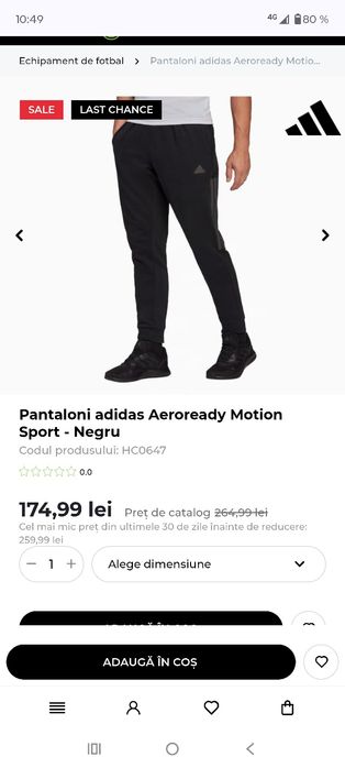 Pantaloni Adidas 140cm