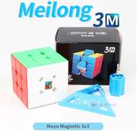 Cub Rubik 3x3 MoYu Meilong 3M + săculeț Stickerless!