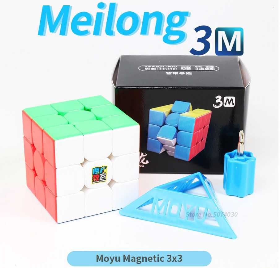 Cub Rubik 3x3 MoYu Meilong 3M + săculeț Stickerless!