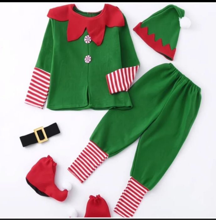 Новогоднии костюм гномика размер 100-110