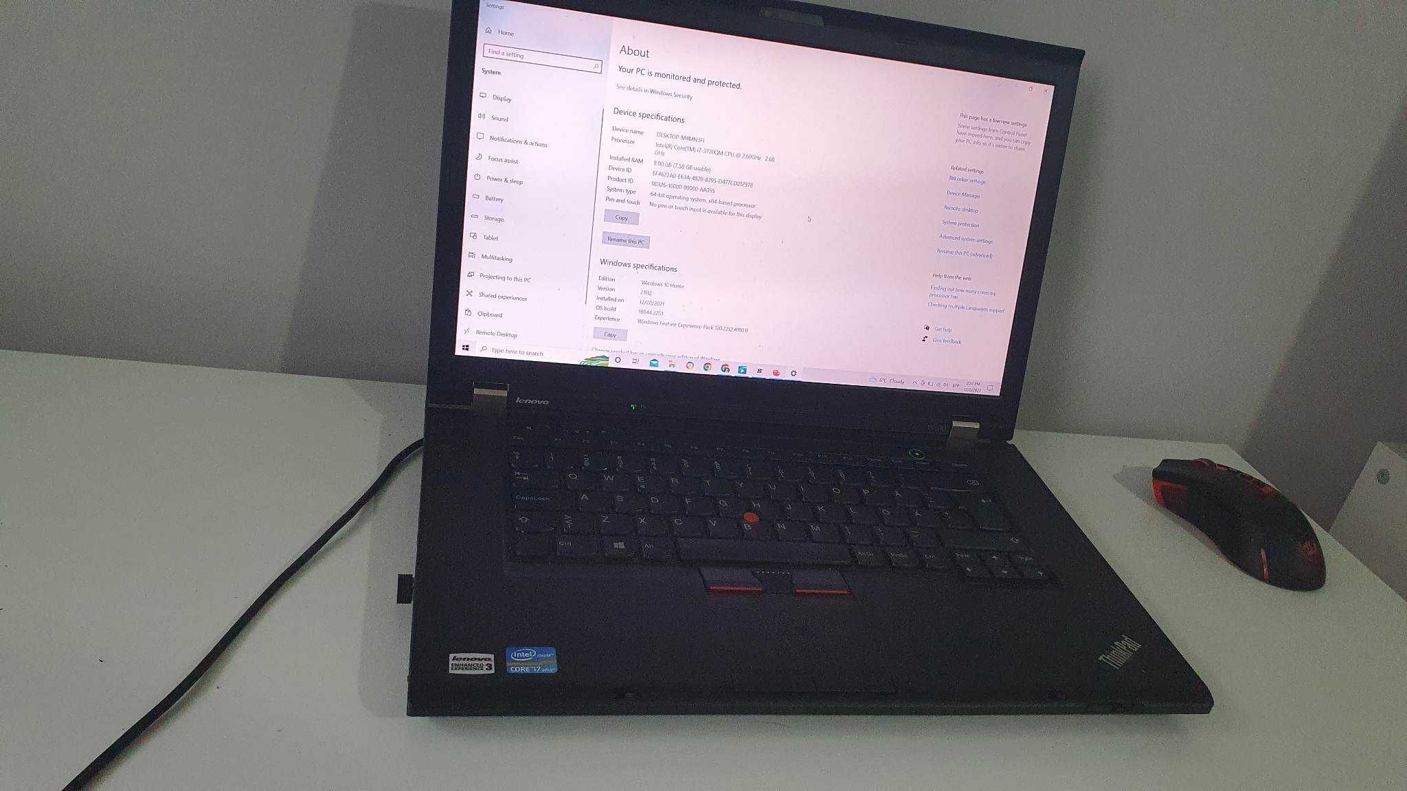 Лаптоп Lenovo ThinkPad W530 i7