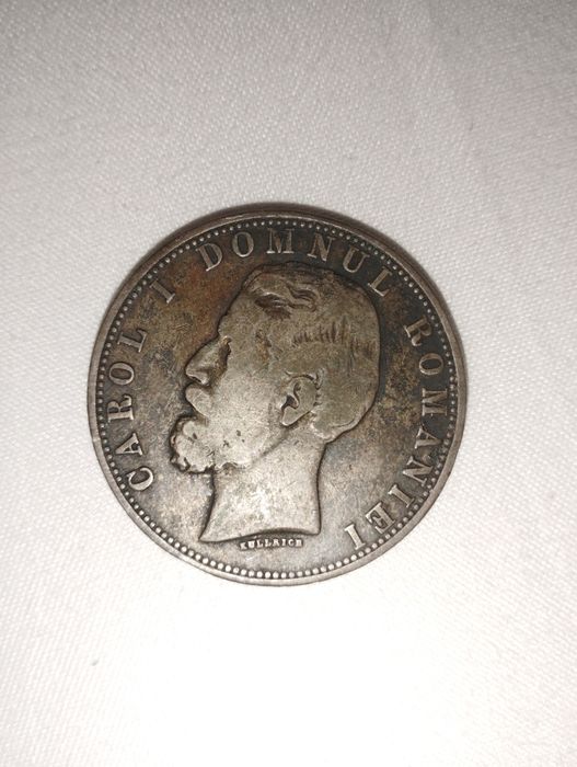 Moneda veche Carol  5 lei