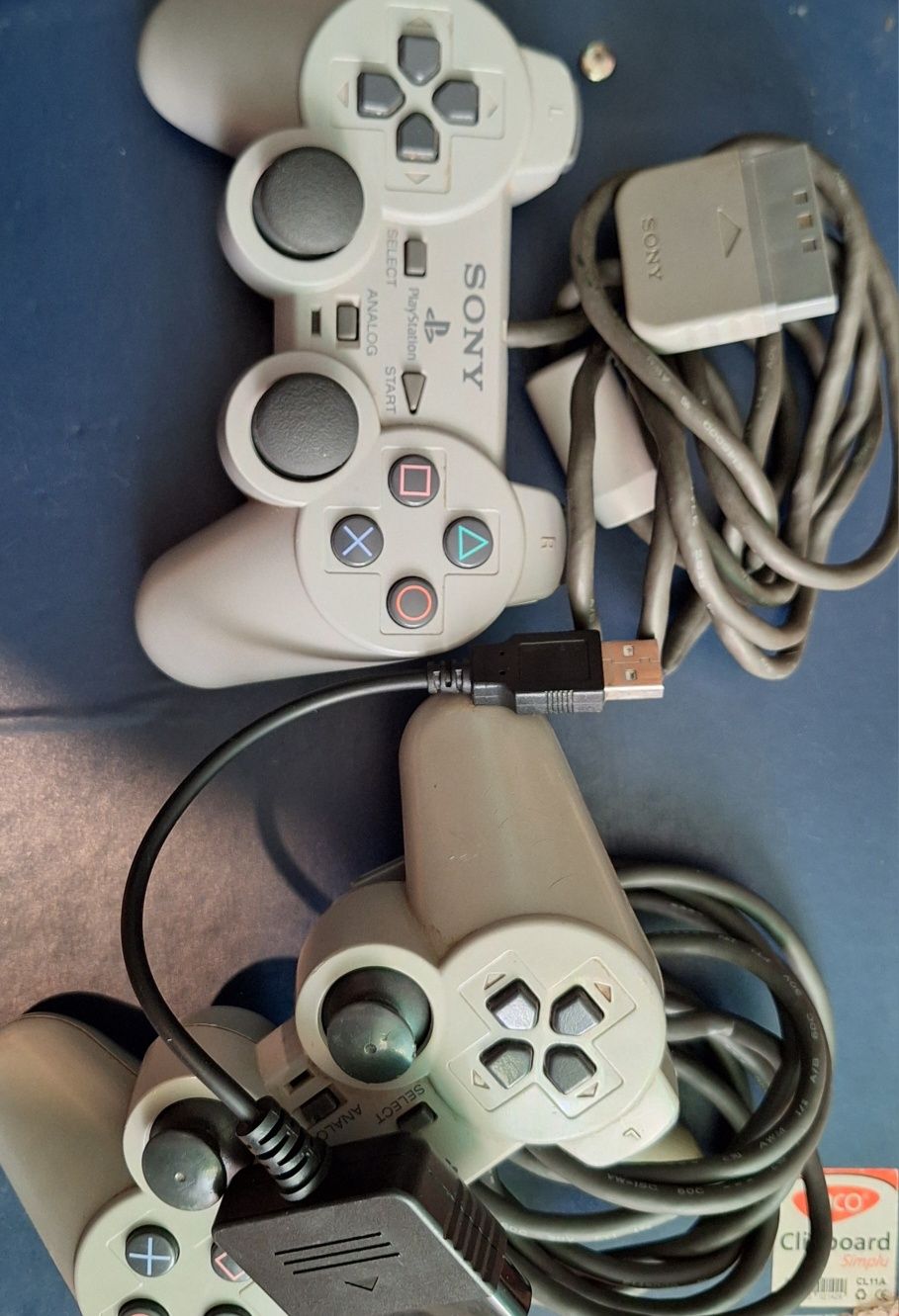 Controler ps2 cu adaptor de la mufă la usb type a și unul de piese