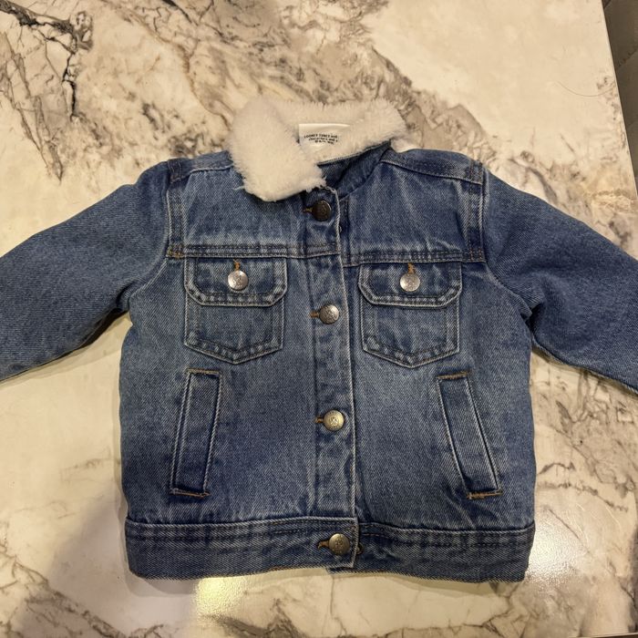 Дебело дънково яке за бебе 80 см