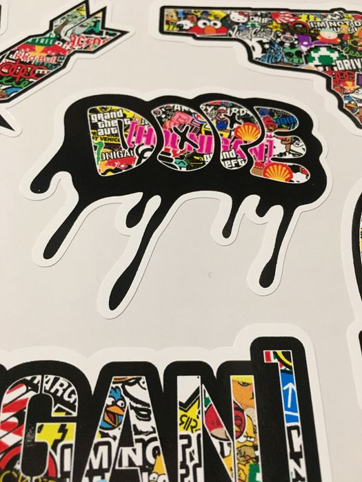 Стикери Sticker Бомб BOMB 13 бр. СУПЕР качествени PVC фолио стике