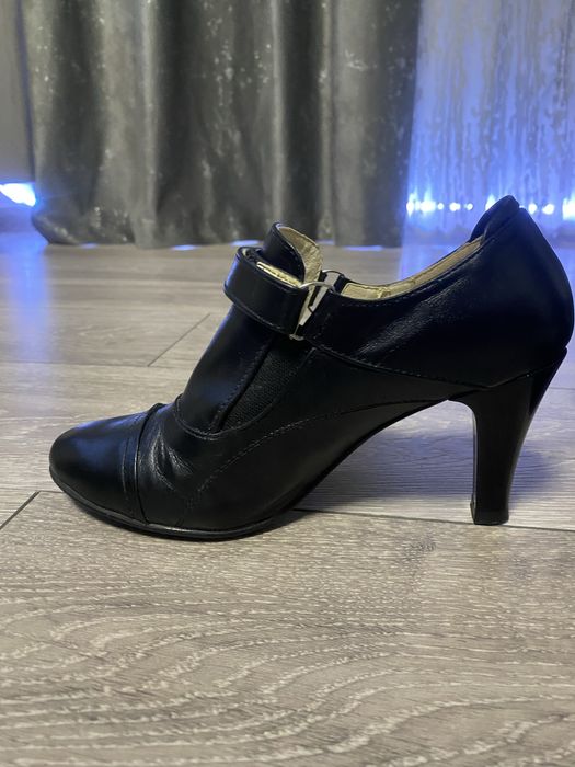 Vand botine de piele negre Floryna