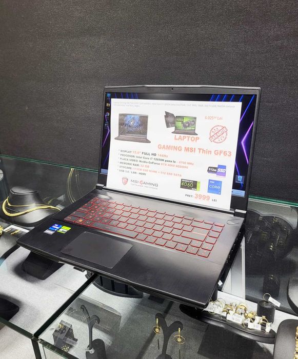***STAR*** Shop: Laptop Gaming MSI Thin GF63 - 32 GB RAM - RTX 4060
