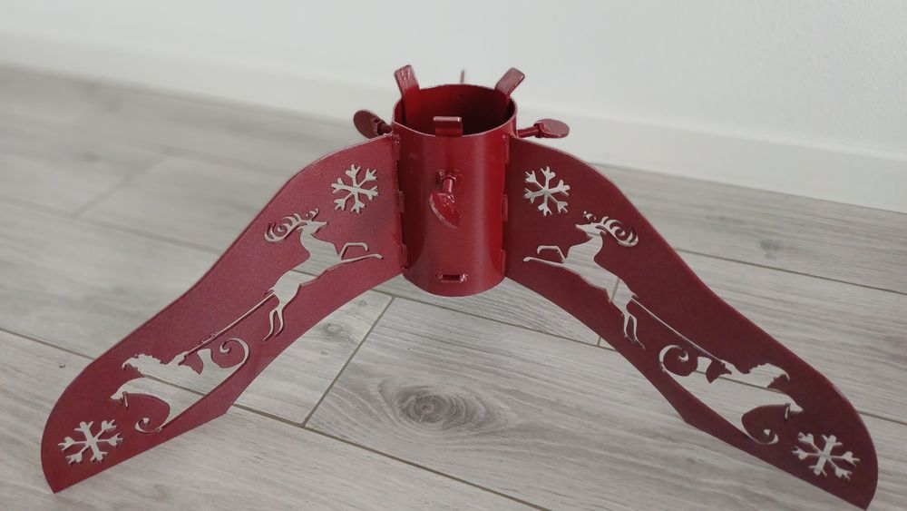 Suport de brad metalic rosie, reglabila