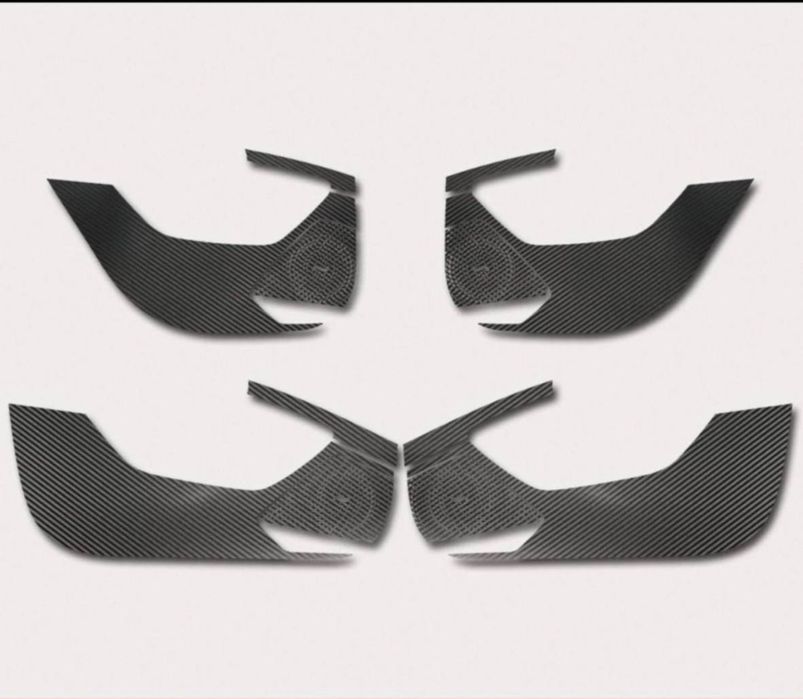 Наклейки на обшивку дверей из исскуственой кожи для BYD Chazor (4 шт.)