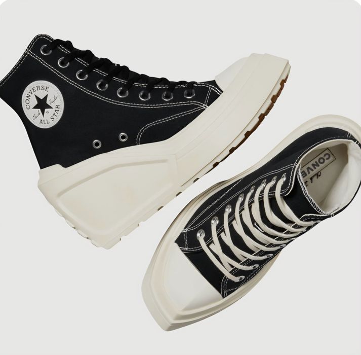 Кецове Chuck 70 De Luxe, На платформа, Черен, 36 EU