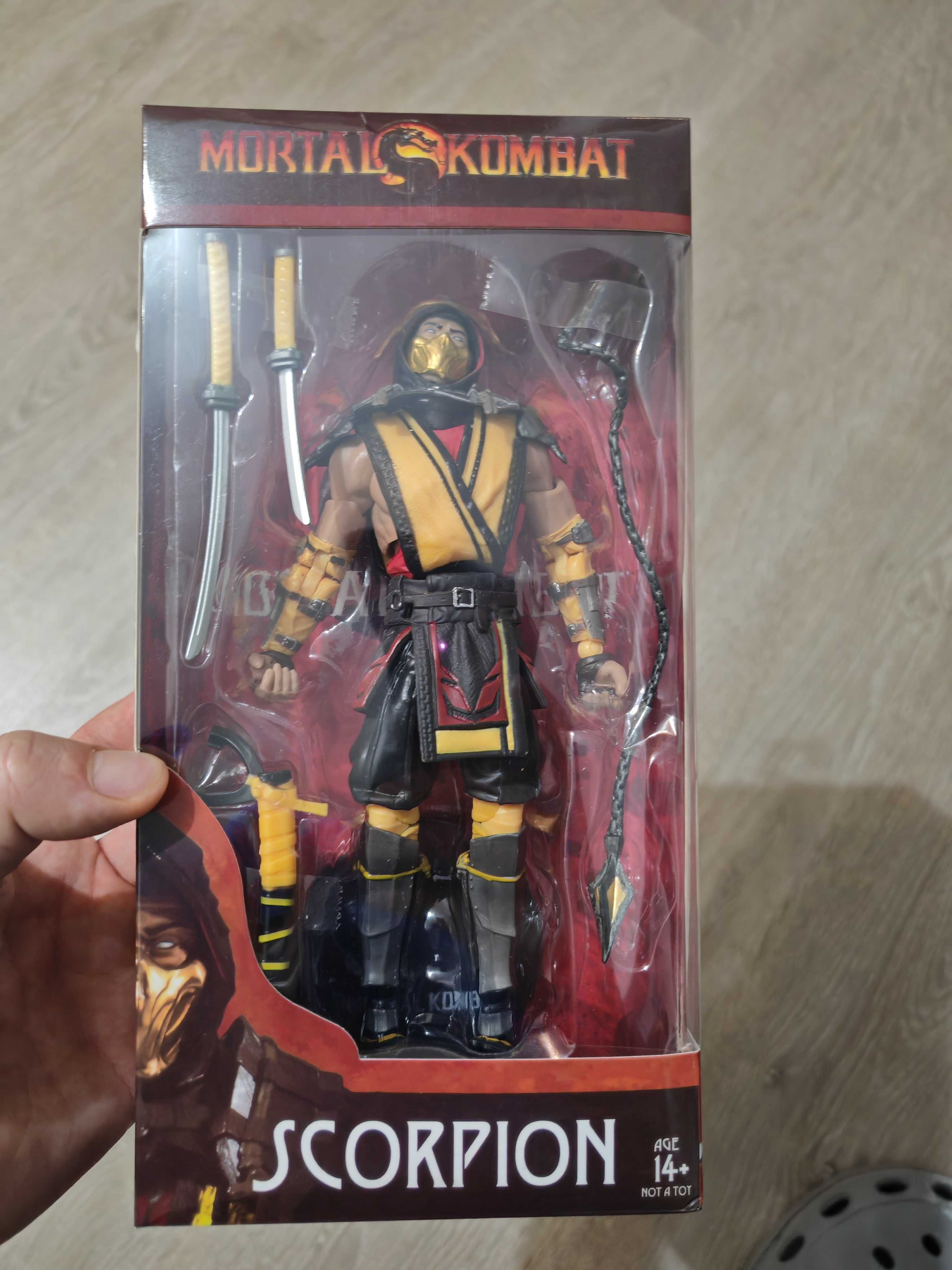 Figurine / Action Figure Mortal Kombat / MK 11 Scorpion & Kotal Kahn
